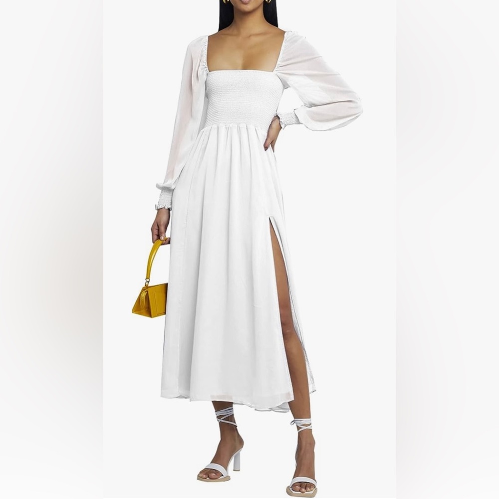 White A Line Dress